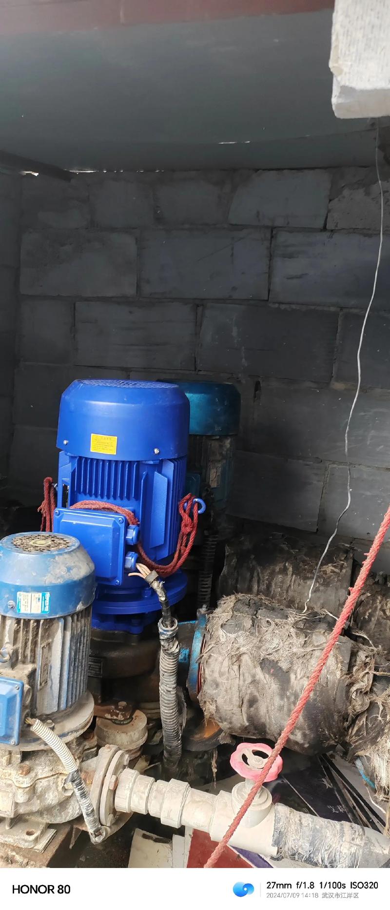 大型水机空调循环水泵更换维修成功 水泵维修全记录与经验总结